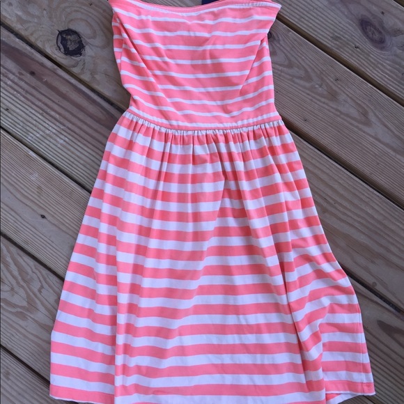 Strapless stripped dress - Picture 2 of 2